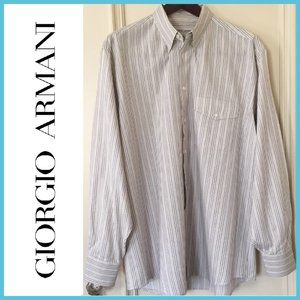 Giorgio Armani striped shirt size 16 1/2